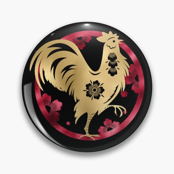 Item preview, Year of the Rooster | Happy Chinese New Year | Lunar New Year | Gold and Red designed and sold by StarryHeavens.