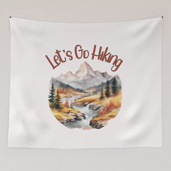 Item preview, Let's Go Hiking designed and sold by HappyLifeCreate.