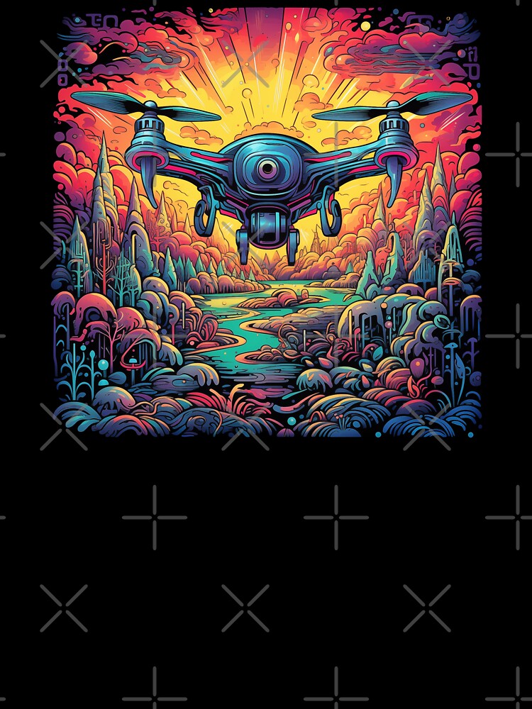 Thumbnail 7 of 7, Oversized T-Shirt, Drone: Psychedelic Drone Echoes designed and sold by Teesamust.