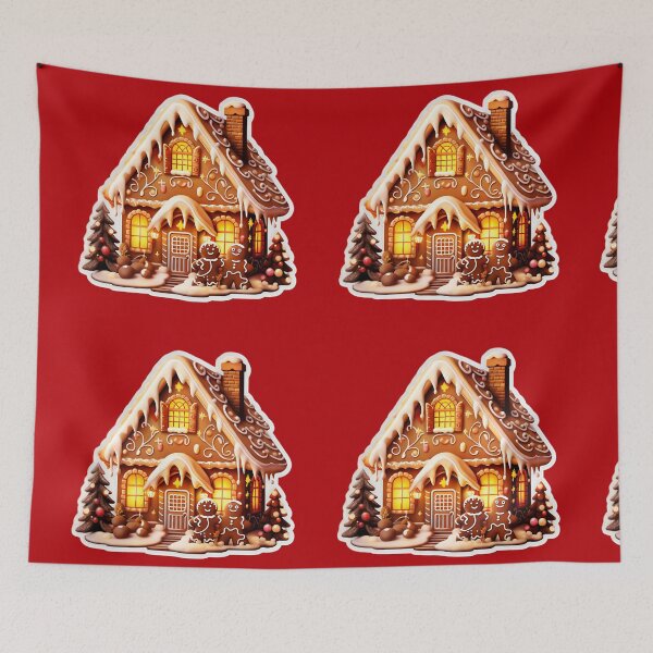 Item preview, Gingerbread house festive designed and sold by AI-Only Creations.