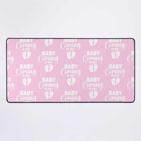 Item preview, New Baby Coming in May Pink or Blue Soon-to-Be Mom Pregnancy Announcement New Mommy Est. 2024 designed and sold by ARTsPlural.