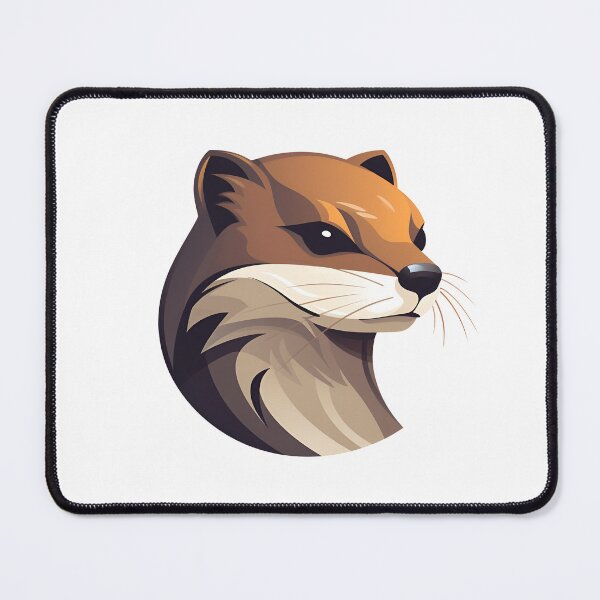 Item preview, Cartoon Style Mink Painting Drawing Logo Sticker, wall arts, Art Prints and More designed and sold by Kevin Lou.