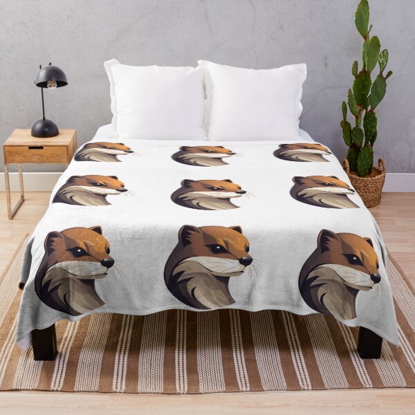 Item preview, Cartoon Style Mink Painting Drawing Logo Sticker, wall arts, Art Prints and More designed and sold by Kevin Lou.