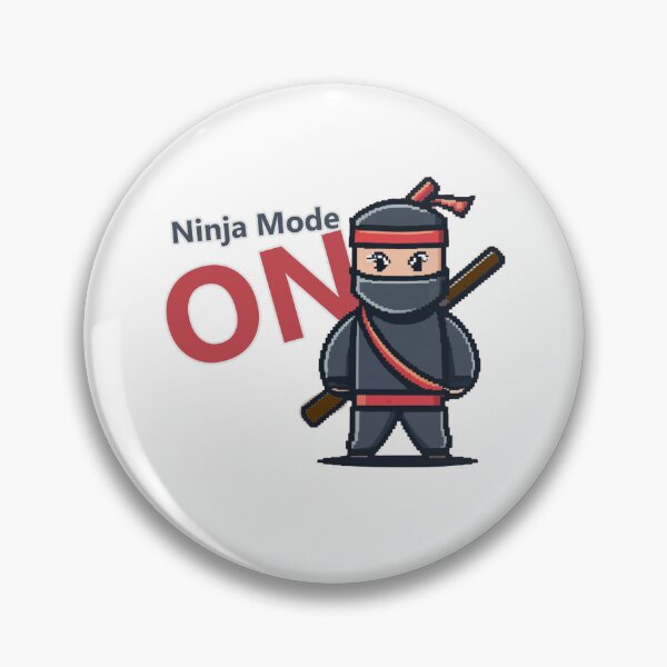 Item preview, Ninja Mode ON black ninja designed and sold by kreafox.