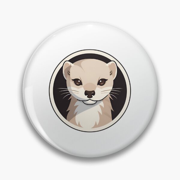Item preview, Cartoon Style Mink Painting Drawing Logo Sticker, wall arts, Art Prints and More designed and sold by Kevin Lou.