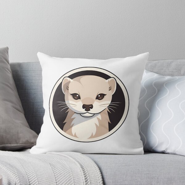 Item preview, Cartoon Style Mink Painting Drawing Logo Sticker, wall arts, Art Prints and More designed and sold by Kevin Lou.