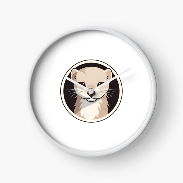Item preview, Cartoon Style Mink Painting Drawing Logo Sticker, wall arts, Art Prints and More designed and sold by Kevin Lou.