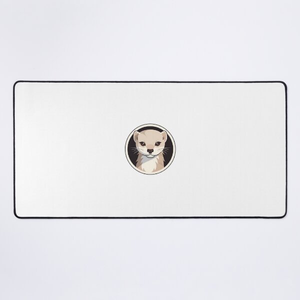 Item preview, Cartoon Style Mink Painting Drawing Logo Sticker, wall arts, Art Prints and More designed and sold by Kevin Lou.