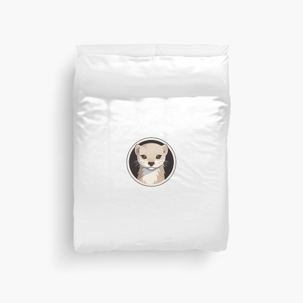 Item preview, Cartoon Style Mink Painting Drawing Logo Sticker, wall arts, Art Prints and More designed and sold by Kevin Lou.