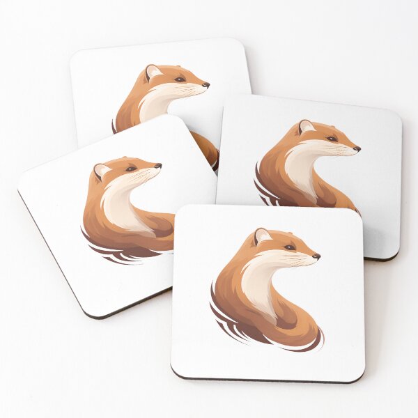 Item preview, Cartoon Style Mink Painting Drawing Logo Sticker, wall arts, Art Prints and More designed and sold by Kevin Lou.