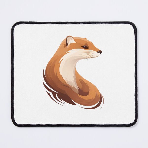 Item preview, Cartoon Style Mink Painting Drawing Logo Sticker, wall arts, Art Prints and More designed and sold by Kevin Lou.