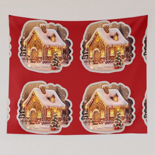 Item preview, Gingerbread house Christmas designed and sold by AI-Only Creations.