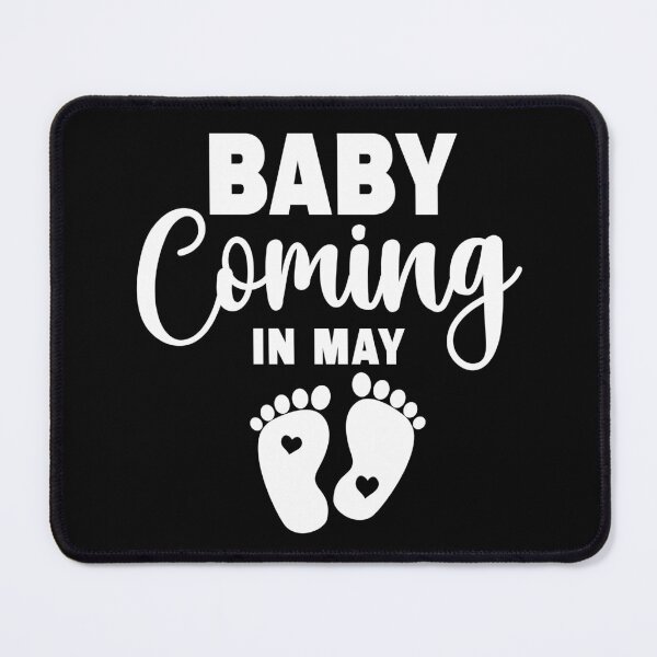 Item preview, New Baby Coming in May Soon-to-Be Mom Pregnancy Announcement New Mommy Est. 2024 designed and sold by ARTsPlural.