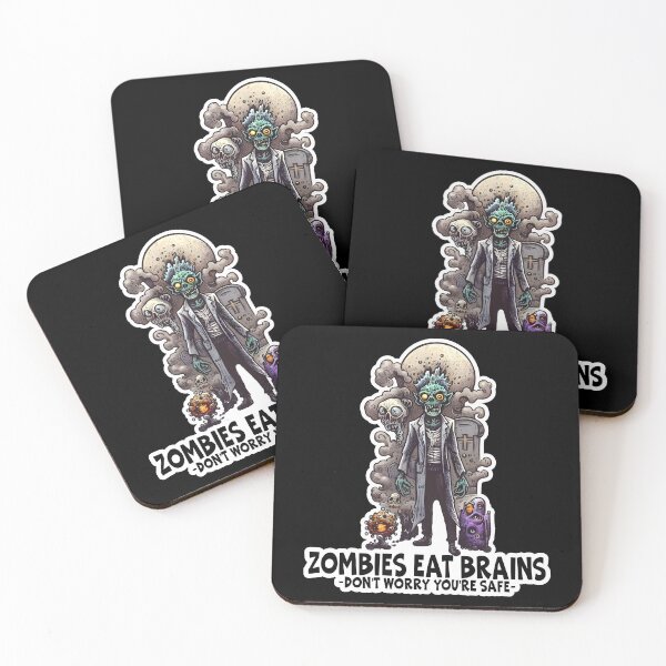 Item preview, Zombies Eat Brains You Are Safe, Zombie Apocalypse, Funny Zombie,redb ubble designed and sold by Porcupine Tees ⭐⭐⭐⭐⭐.