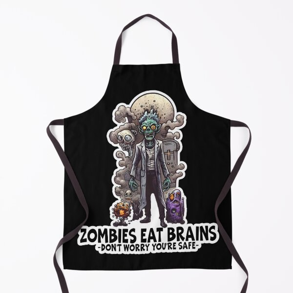 Item preview, Zombies Eat Brains You Are Safe, Zombie Apocalypse, Funny Zombie,redb ubble designed and sold by Porcupine Tees ⭐⭐⭐⭐⭐.
