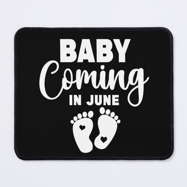 Item preview, New Baby Coming in June Soon-to-Be Mom Pregnancy Announcement New Mommy Est. 2024 designed and sold by ARTsPlural.
