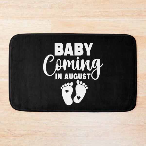 Item preview, New Baby Coming in August Soon-to-Be Mom Pregnancy Announcement New Mommy Est. 2024 designed and sold by ARTsPlural.