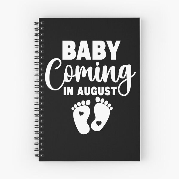 Item preview, New Baby Coming in August Soon-to-Be Mom Pregnancy Announcement New Mommy Est. 2024 designed and sold by ARTsPlural.
