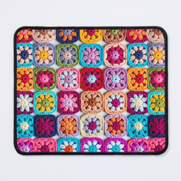 Item preview, knitted background granny square designed and sold by SolArt88.