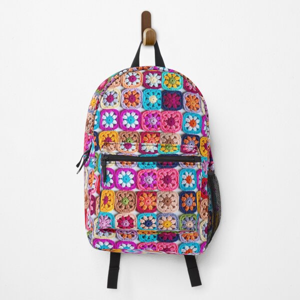 Item preview, knitted background granny square designed and sold by SolArt88.