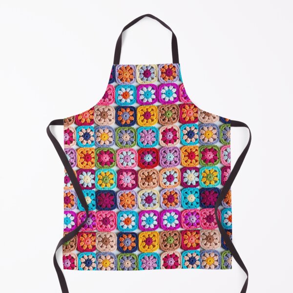 Item preview, knitted background granny square designed and sold by SolArt88.