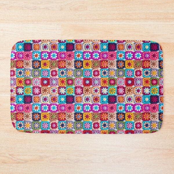 Item preview, knitted background granny square designed and sold by SolArt88.