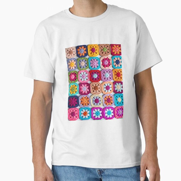 Item preview, knitted background granny square designed and sold by SolArt88.