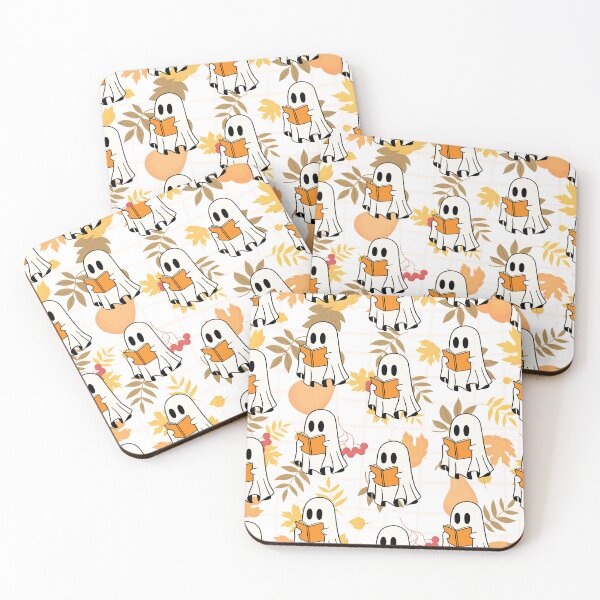 Item preview, Spooky Ghost Autumn Halloween Pattern designed and sold by BettySpicer.