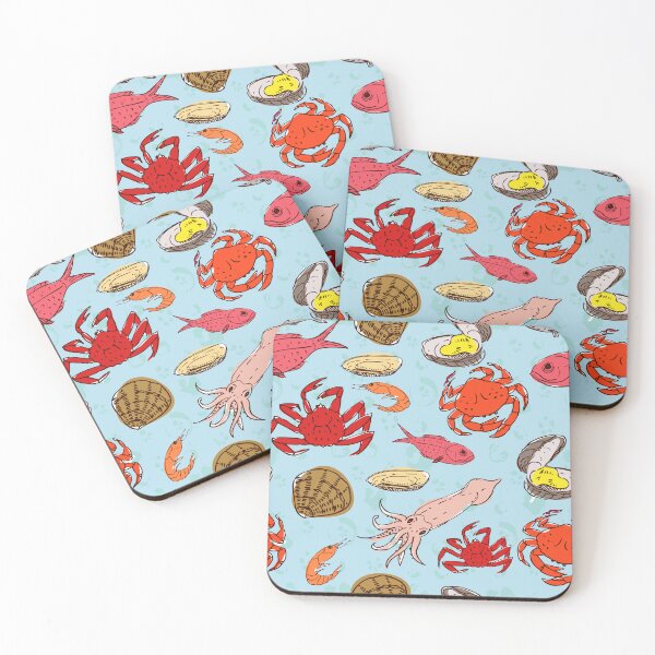 Item preview, Seafood Selection Pattern designed and sold by Sugar-Magnolia.