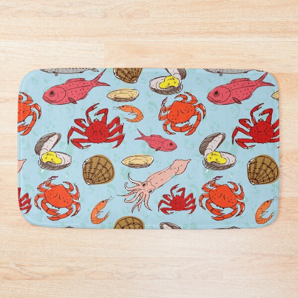 Item preview, Seafood Selection Pattern designed and sold by Sugar-Magnolia.