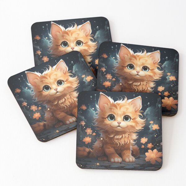 Item preview, Orange Tabby Cat - Fall flowers designed and sold by TentacleTribe.