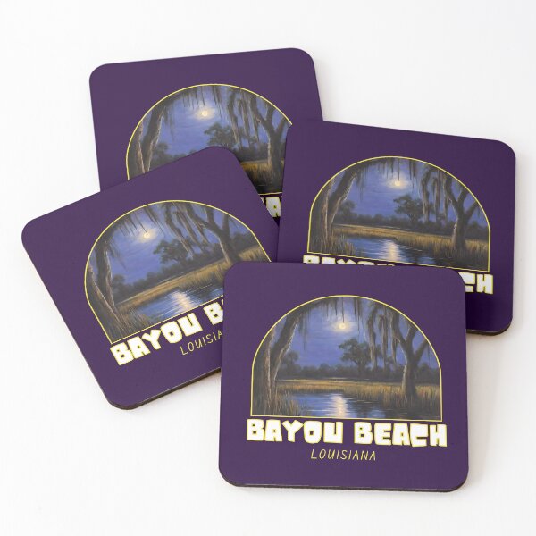 Item preview, Bayou Beach Louisiana Scenic Swampland Moonlight designed and sold by stargazerhill.