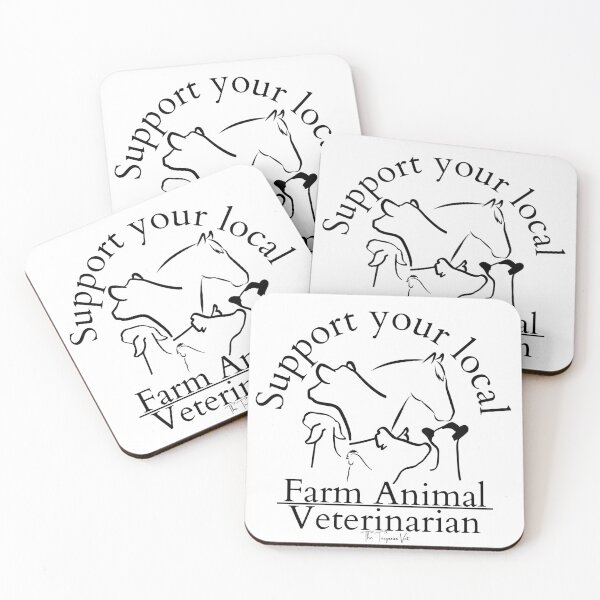 Item preview, Support Your local Farm Animal Veterinarian designed and sold by TheTurquoiseVet.