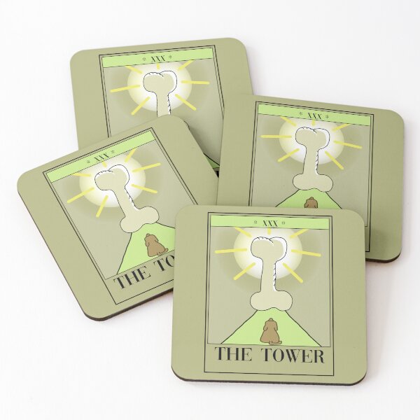 Item preview, Tarot Card The Tower, Dog designed and sold by notsweettea.