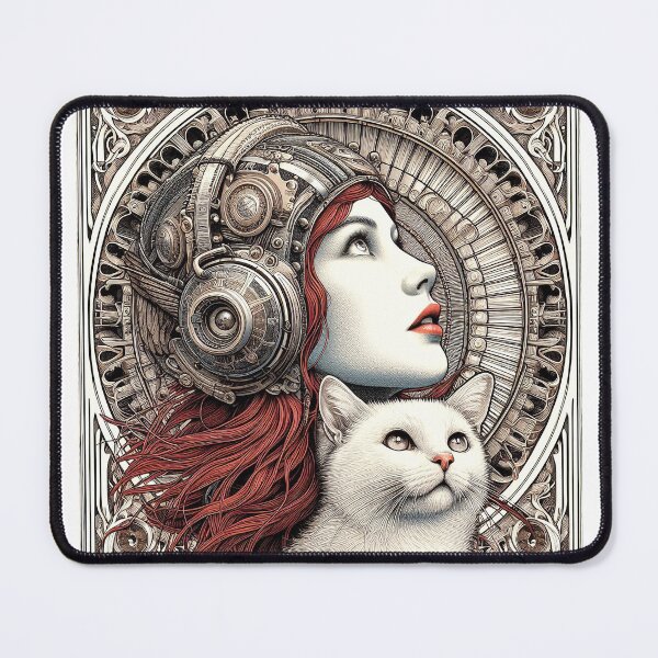 Item preview, Girl and white cat n.16 designed and sold by Carnisch.