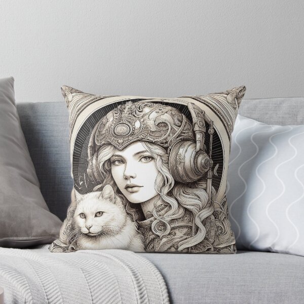 Item preview, Girl and white cat n.14 designed and sold by Carnisch.