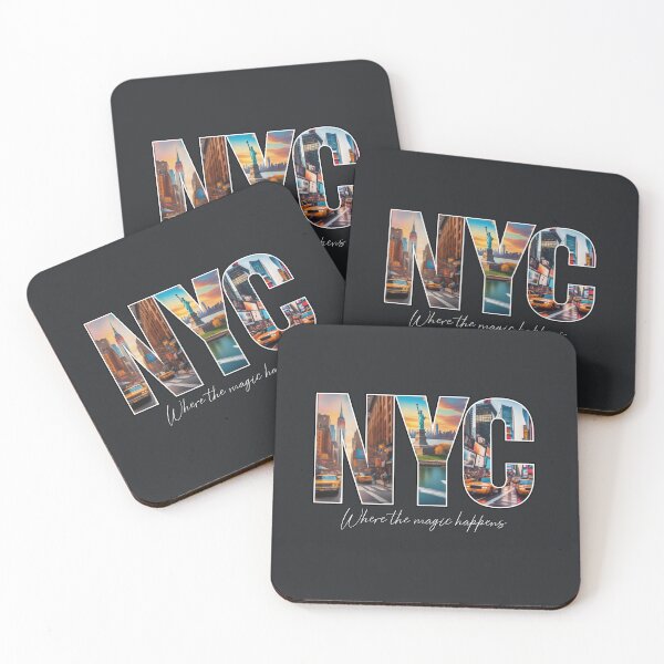 Item preview, NYC, where magic happens. New York City designed and sold by therockstuff.