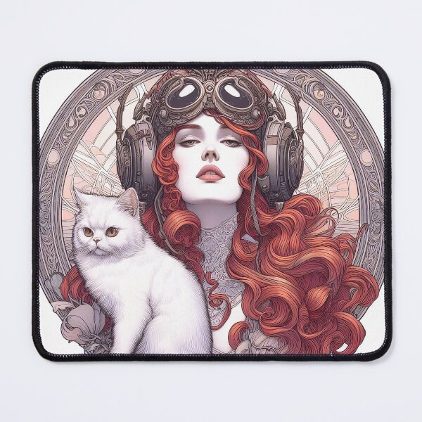 Item preview, Girl and white cat n.13 designed and sold by Carnisch.