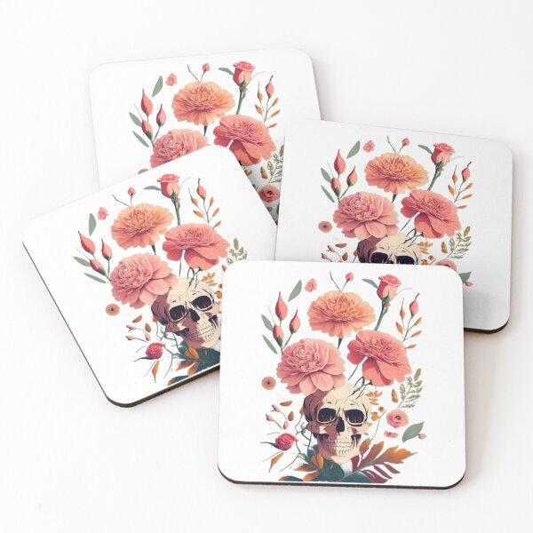 Item preview, Floral Skull Elegance designed and sold by PrintWearZone.