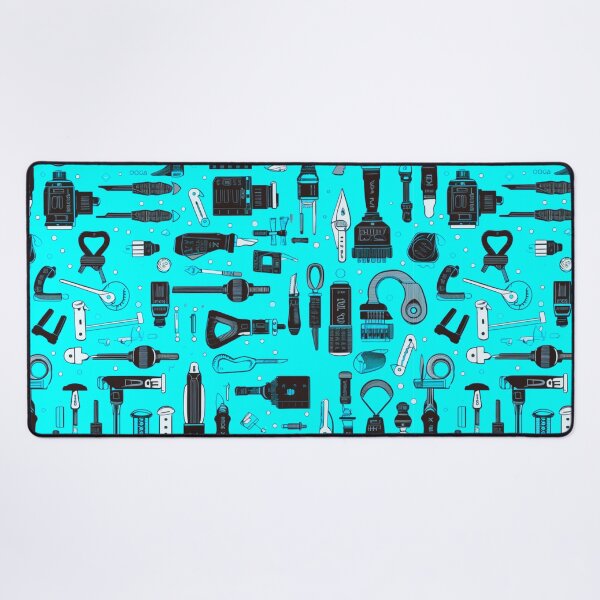 Item preview, Neon Blue Toolbox Digital Pattern designed and sold by zolarche.