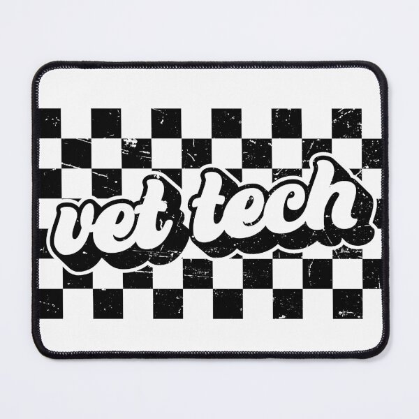 Item preview, Checkered Veterinary Technician designed and sold by TheTurquoiseVet.