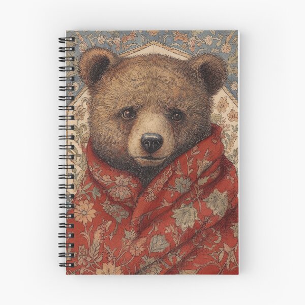 Item preview, William Morris, Brown Bear In A Red Blanket designed and sold by SapphireKunai.