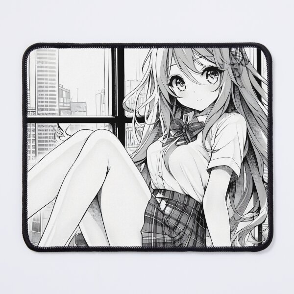 Item preview, Girl Kawaii - Black and White Charm designed and sold by Yzertaa.