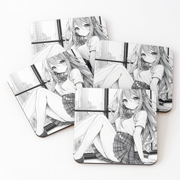 Item preview, Girl Kawaii - Black and White Charm designed and sold by Yzertaa.
