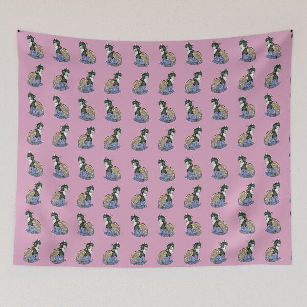 Item preview, yakuza cat-purpple collor pattern designed and sold by StudioViArt.