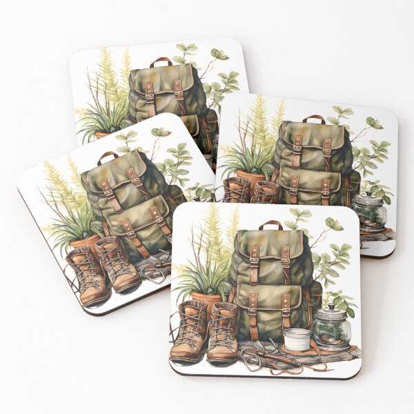 Item preview, Watercolor Hiking Equipment designed and sold by KSimpson838.