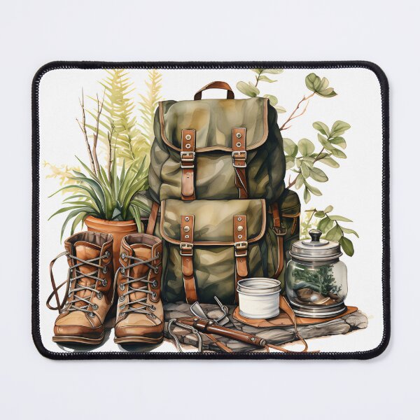 Item preview, Watercolor Hiking Equipment designed and sold by KSimpson838.