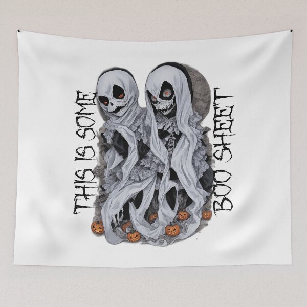 Item preview, This Is Some Boo Sheet Retro Halloween Costume Men Women designed and sold by Mayalogo.