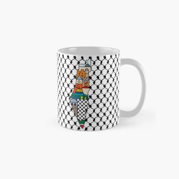 Free Palestine The Palestinian Flag Free Gaza Coffee Mug Men Women  Travelers