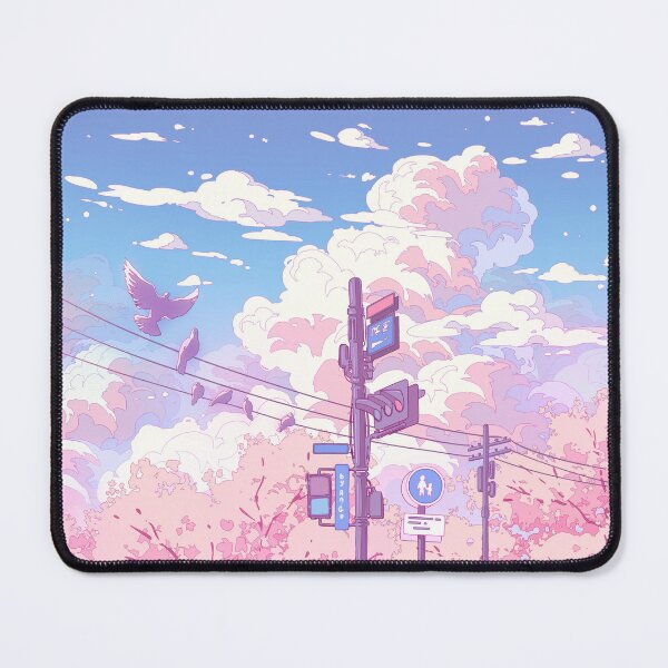 Vista previa del artículo con la obra «El hermoso cielo, los semáforos y las palomas.», diseñado y vendido por AnGoArt.